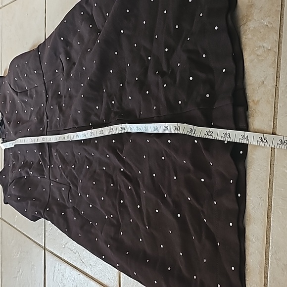 Lands' End brown polka dot dress, size 10 - Picture 6 of 6